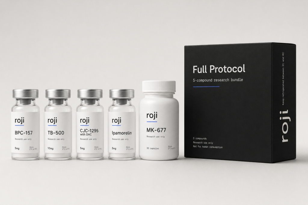 Roji Peptides ROJI-FULL-001 vial and box